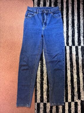 Vintage Lee Women’s Straight Leg Jeans in Blue Denim